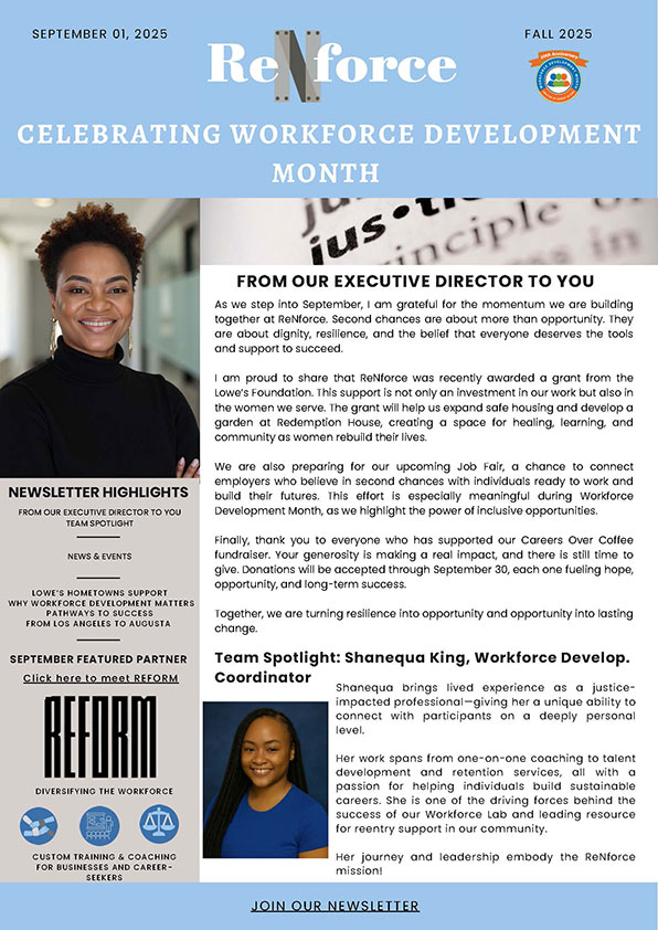 September 2025- celebrating Workforce Development Month